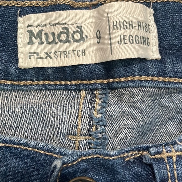 MUDD flx strtetch High rise jeggings. Sz 8 - Picture 4 of 6
